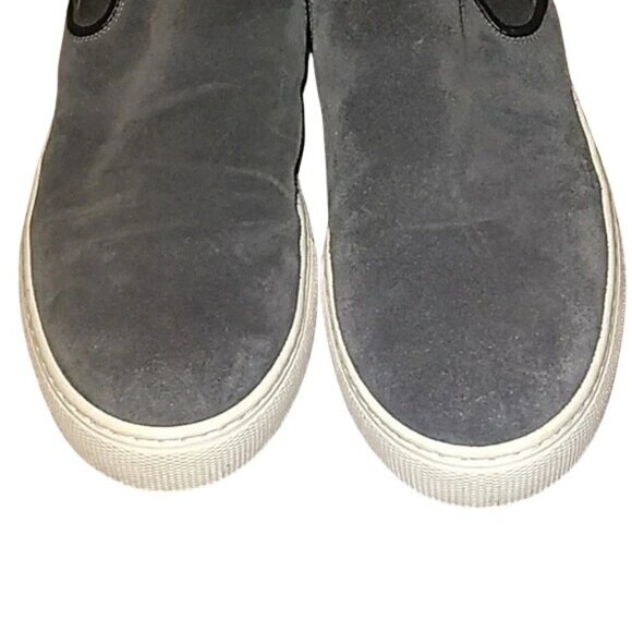 Paul Stuart Sport Gray Suede Slip On Sneakers - Picture 3 of 6